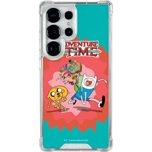 Adult Swim Adventure Time Jake and Finn Galaxy S26 Ultra Clear Case