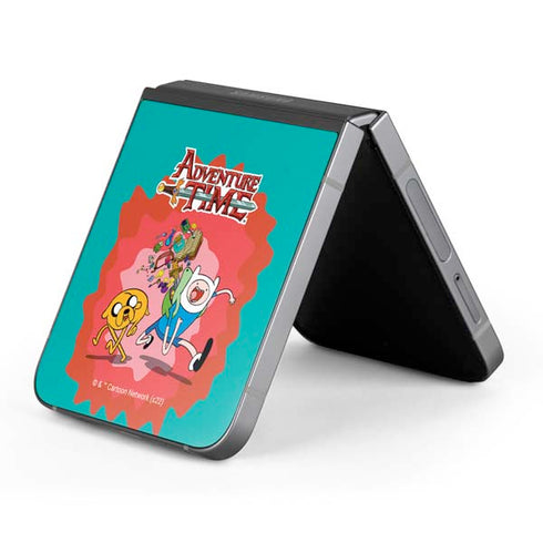 Adult Swim Adventure Time Jake and Finn Galaxy Z Flip6 Skin