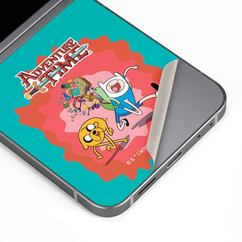 Adult Swim Adventure Time Jake and Finn Galaxy Z Flip6 Skin