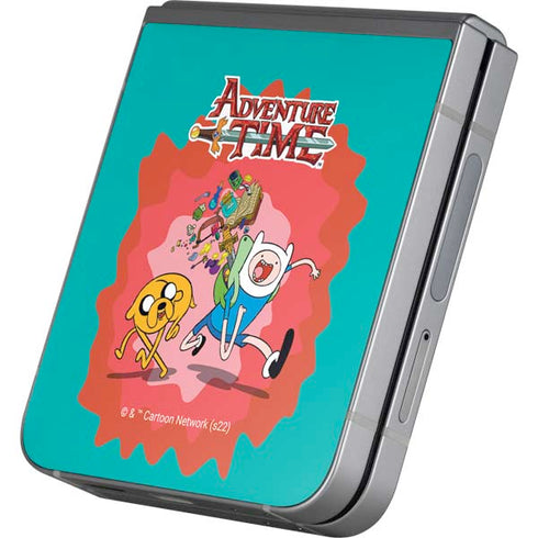 Adult Swim Adventure Time Jake and Finn Galaxy Z Flip6 Skin