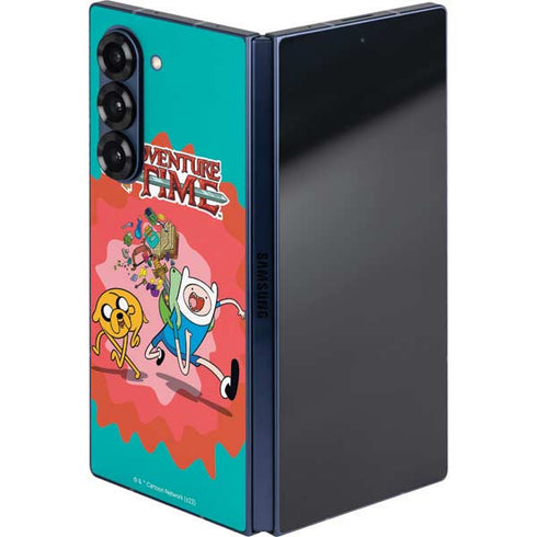Adult Swim Adventure Time Jake and Finn Galaxy Z Fold6 Skin