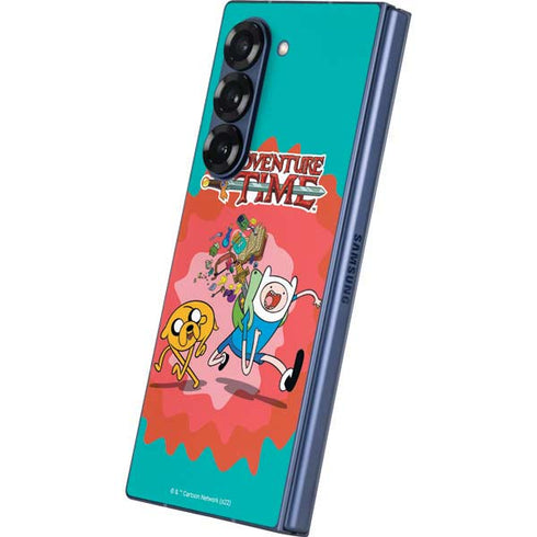 Adult Swim Adventure Time Jake and Finn Galaxy Z Fold6 Skin