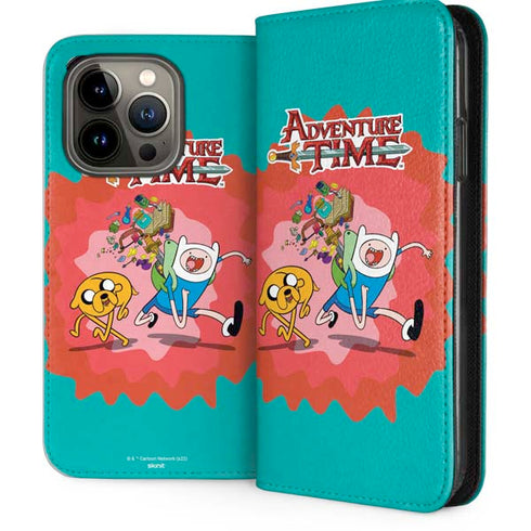 Adult Swim Adventure Time Jake and Finn iPhone 13 Pro Folio Case