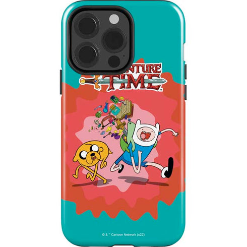 Adult Swim Adventure Time Jake and Finn iPhone 15 Pro Impact Case