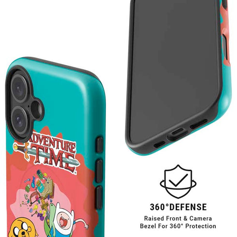 Adult Swim Adventure Time Jake and Finn iPhone 16 Magsafe Impact Case