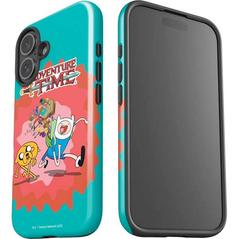 Adult Swim Adventure Time Jake and Finn iPhone 16 Plus Impact Case