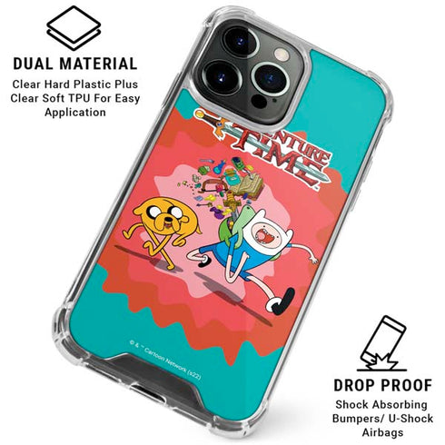 Adult Swim Adventure Time Jake and Finn iPhone 16 Pro Clear Case