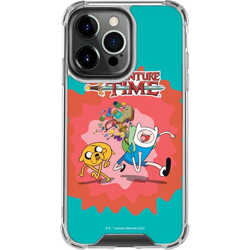 Adult Swim Adventure Time Jake and Finn iPhone 16 Pro Max Clear Case