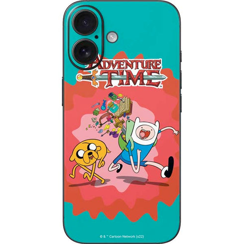 Adult Swim Adventure Time Jake and Finn iPhone 16 Skin