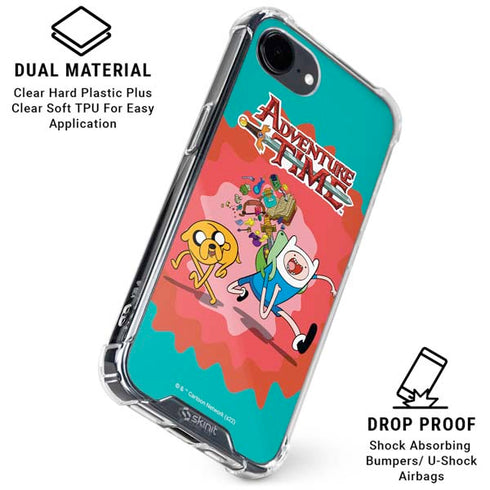 Adult Swim Adventure Time Jake and Finn iPhone 16e Clear Case