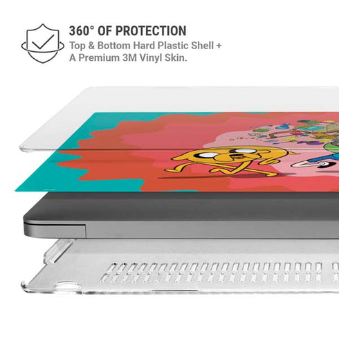 Adult Swim Adventure Time Jake and Finn MacBook Pro 14in (2021-24) Case plus Skin