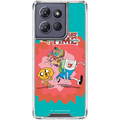 Adult Swim Adventure Time Jake and Finn Moto G 5G (2025) Clear Case