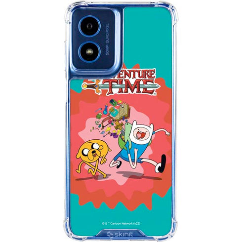Adult Swim Adventure Time Jake and Finn Moto G 5G (2024) Clear Case