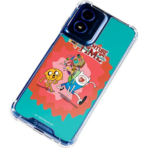 Adult Swim Adventure Time Jake and Finn Moto G 5G (2024) Clear Case