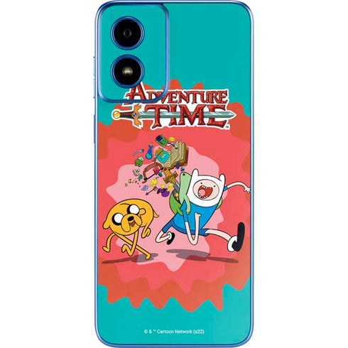 Adult Swim Adventure Time Jake and Finn Moto G Play 4G (2024) Skin