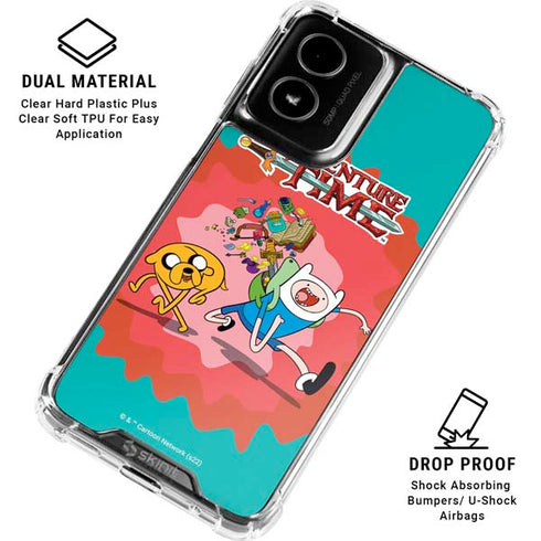 Adult Swim Adventure Time Jake and Finn Moto G Power 5G (2024) Clear Case
