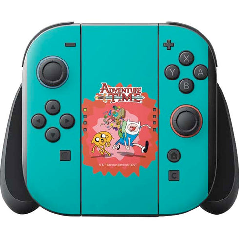 Adult Swim Adventure Time Jake and Finn Nintendo Switch 2 (2025) with Joy-Con Skin