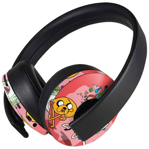 Adult Swim Adventure Time Jake and Finn PlayStation 4 Gold Wireless Headset Skin