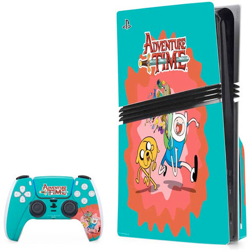 Adult Swim Adventure Time Jake and Finn PlayStation PS5 Skins