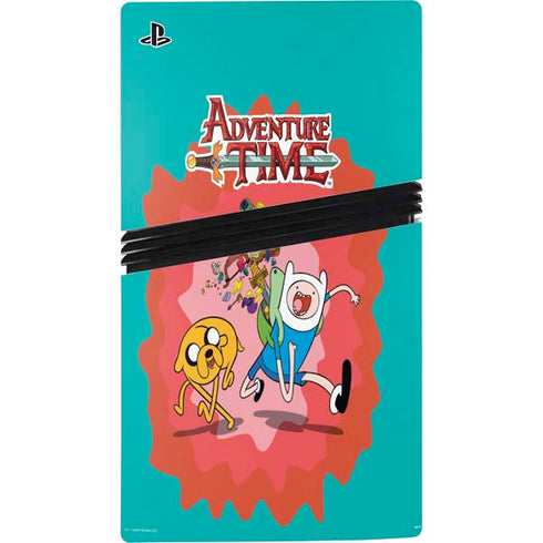 Adult Swim Adventure Time Jake and Finn PS5 Pro Disk Bundle Skin