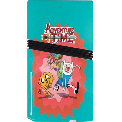 Adult Swim Adventure Time Jake and Finn PS5 Pro Disk Bundle Skin