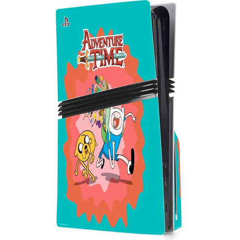 Adult Swim Adventure Time Jake and Finn PS5 Pro Disk Console Skin
