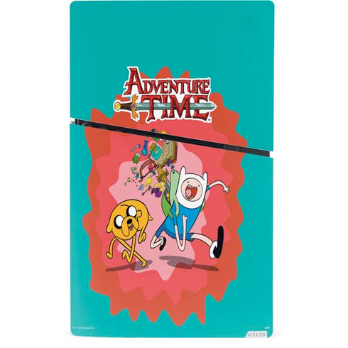 Adult Swim Adventure Time Jake and Finn PS5 Slim Digital Edition Console Skin