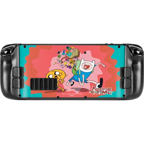 Adult Swim Adventure Time Jake and Finn Steam Deck Handheld Gaming Computer Skin