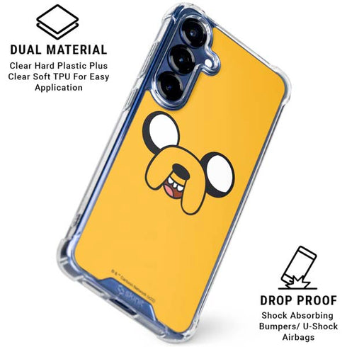 Adult Swim Adventure Time Jake The Dog Galaxy S25 Clear Case