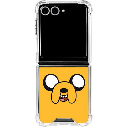 Adult Swim Adventure Time Jake The Dog Galaxy Z Flip7 Clear Case