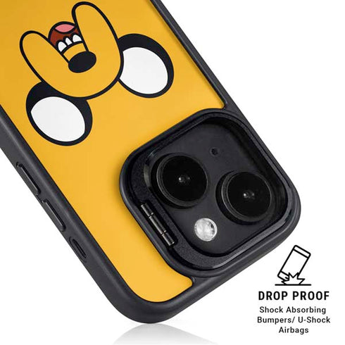 Adult Swim Adventure Time Jake The Dog iPhone 15 Plus Kickstand Case