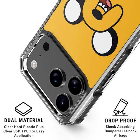 Adult Swim Adventure Time Jake The Dog iPhone 17 Pro Max Clear Case
