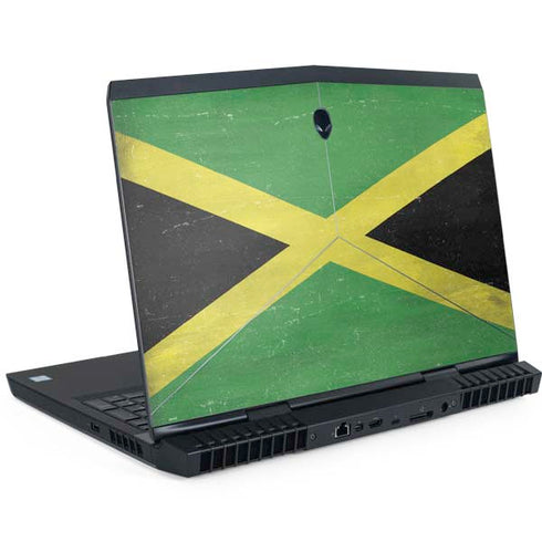 Jamaica Flag Distressed Dell Alienware Skin