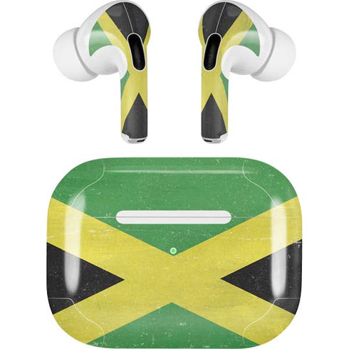 Jamaica Flag Distressed AirPods Skins