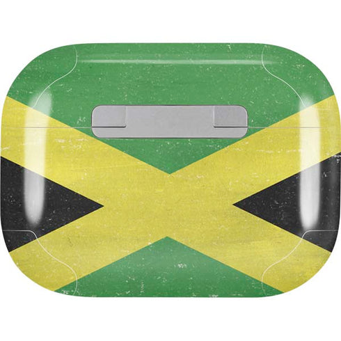 Jamaica Flag Distressed AirPods Skins