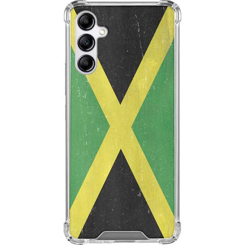 Jamaica Flag Distressed Gabb Phone 4 Clear Case