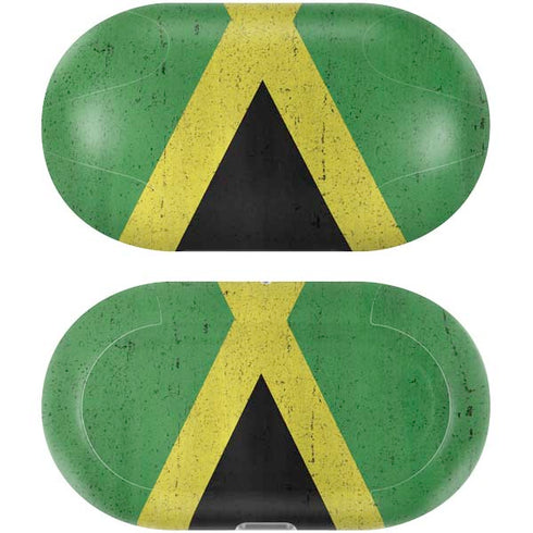 Jamaica Flag Distressed Galaxy Buds Plus Skin