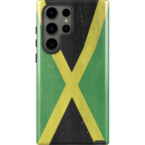 Jamaica Flag Distressed Galaxy S23 Ultra Pro Case