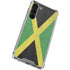 Jamaica Flag Distressed Galaxy S24 FE Clear Case