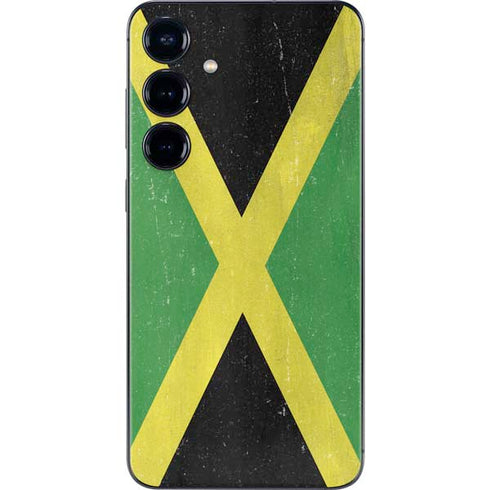 Jamaica Flag Distressed Galaxy S24 Plus Skin