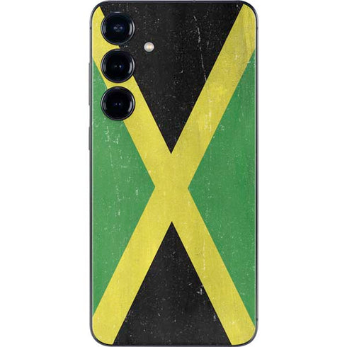 Jamaica Flag Distressed Galaxy S25 Skin