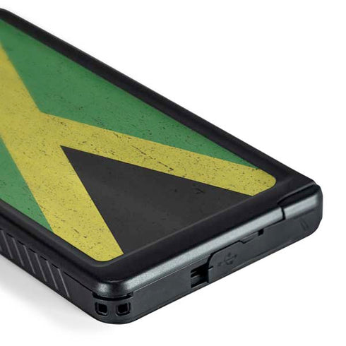 Jamaica Flag Distressed Galaxy S24 Ultra Waterproof Case