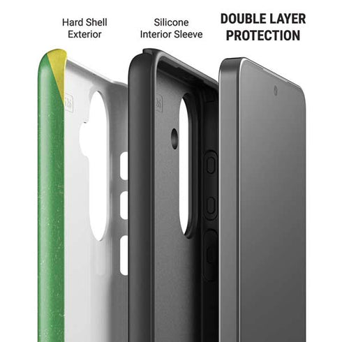 Jamaica Flag Distressed Galaxy S26 Plus Impact Case