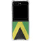 Jamaica Flag Distressed Galaxy Z Flip6 Clear Case