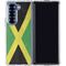 Jamaica Flag Distressed Galaxy Z Fold6 Clear Case