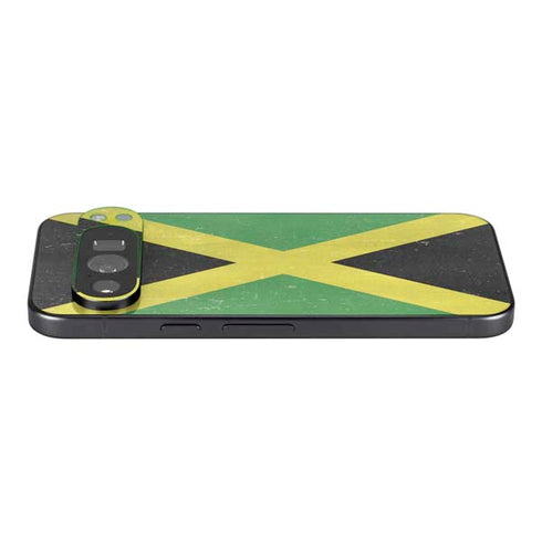 Jamaica Flag Distressed Google Pixel 9 Pro Skin