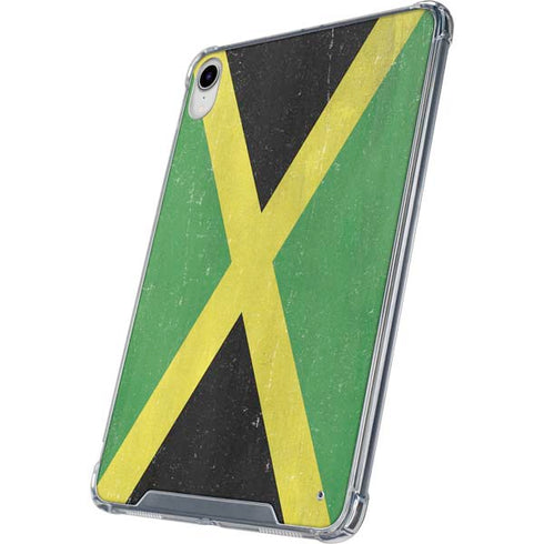 Jamaica Flag Distressed iPad 11th Gen (2025) Clear Case