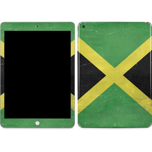 Jamaica Flag Distressed Apple iPad Skin