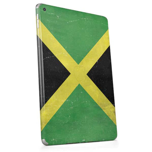 Jamaica Flag Distressed Apple iPad Skin