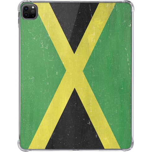 Jamaica Flag Distressed iPad Pro 11in (2024) Clear Case